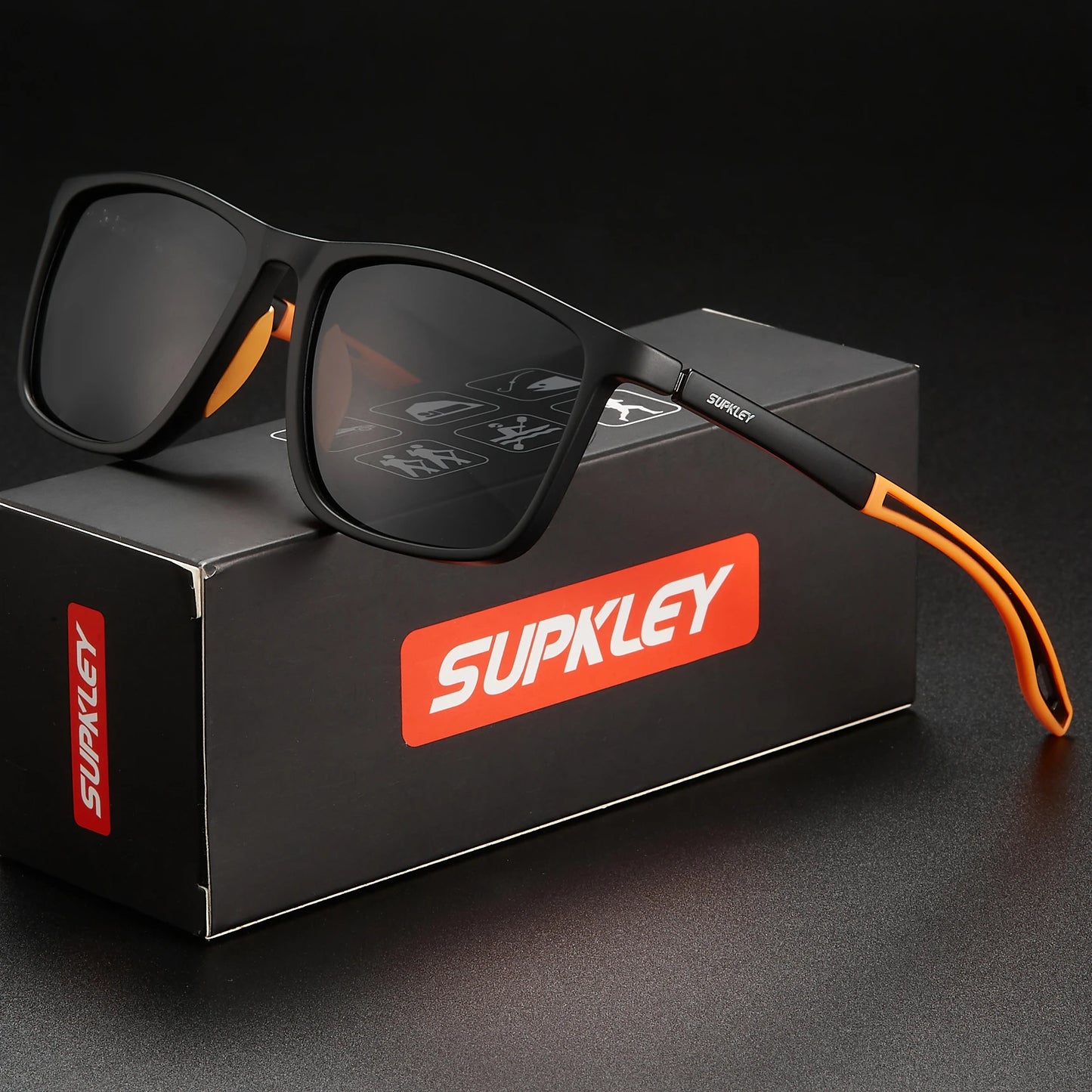 SUPKLEY Men's Sports Sunglasses Women's Comfortable and Lightweight Polarized Sunglasses UV400 Best Protective Glasses