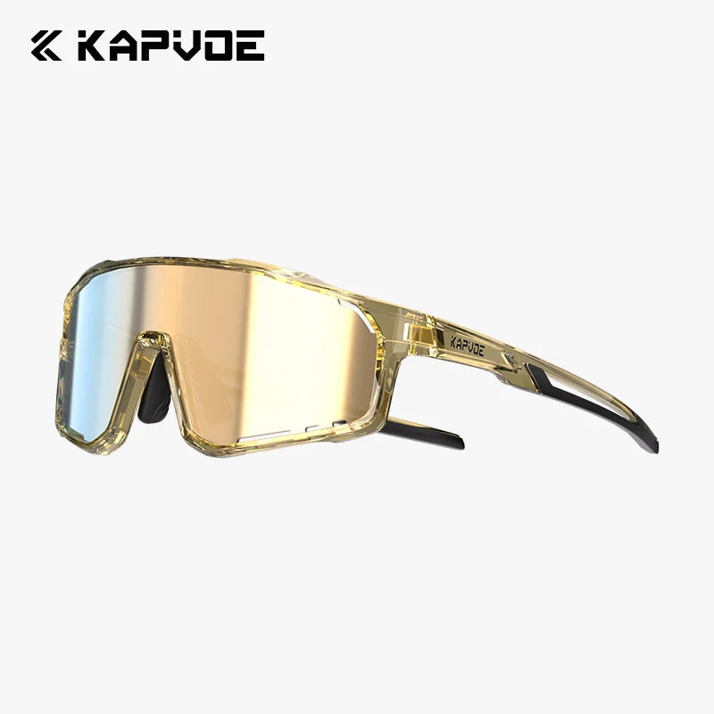 KAPVOE New Bicycle Outdoor Cycling Glasses Outdoor Sports Sunglasses Children Bike Eyewear MTB Bicycle UV400 Hiking Goggles