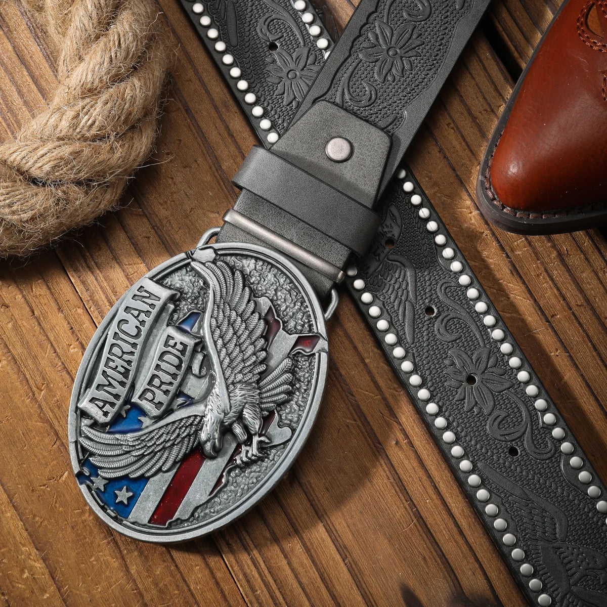 Vintage and fashion collision! PU leather alloy buckle waistband, for both men and women, to create a personalized western styl