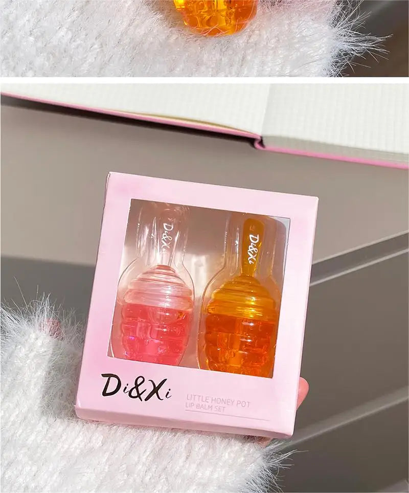 Honeypot lip oil set box Moisturizing hydrating layer mist lipstick all match lip moisturizing lip toot lip gloss parity