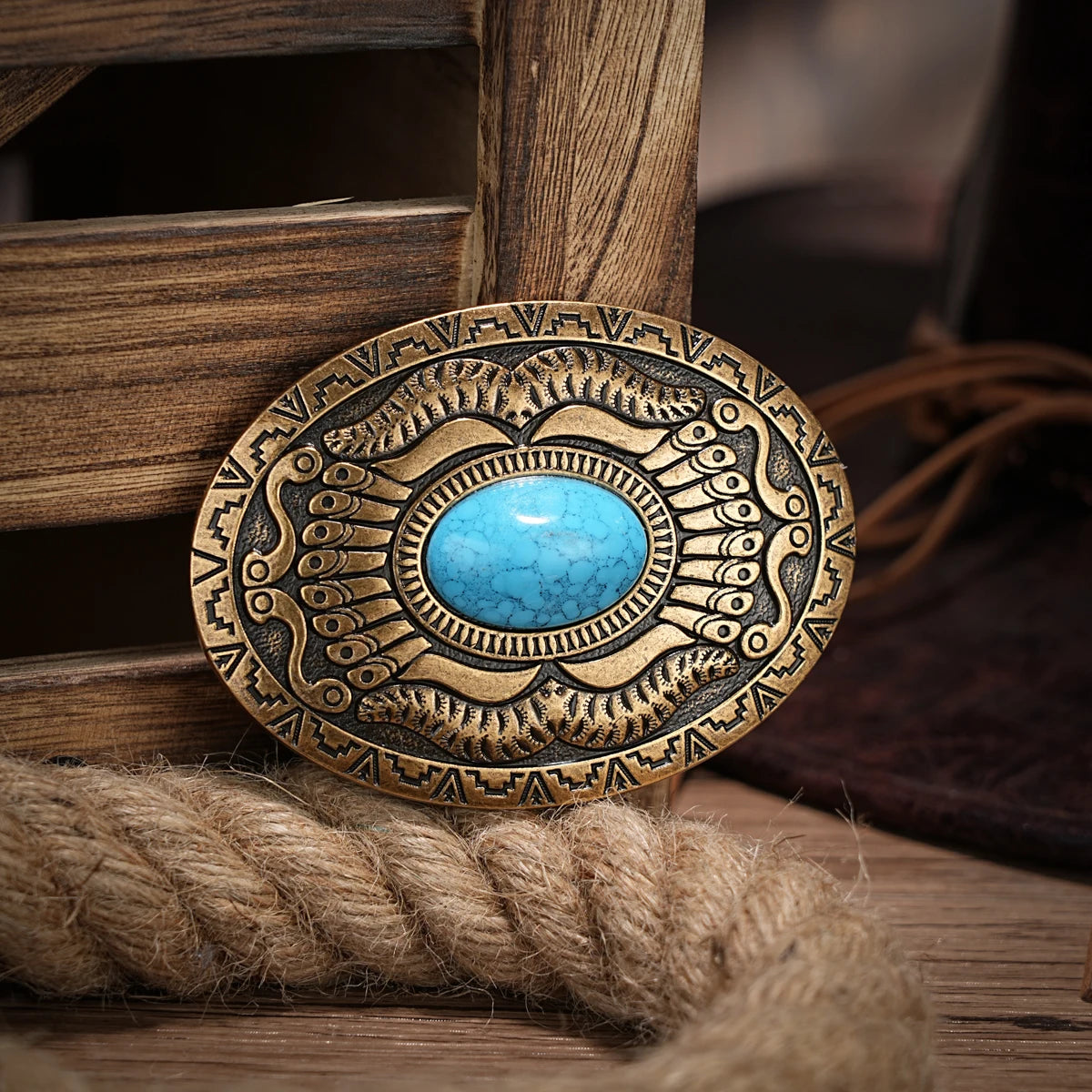 Men & Women-Western-Cowboy-PU Leather-Belts - Vintage Belt Floral Engraved Buckle Belt for Jeans
