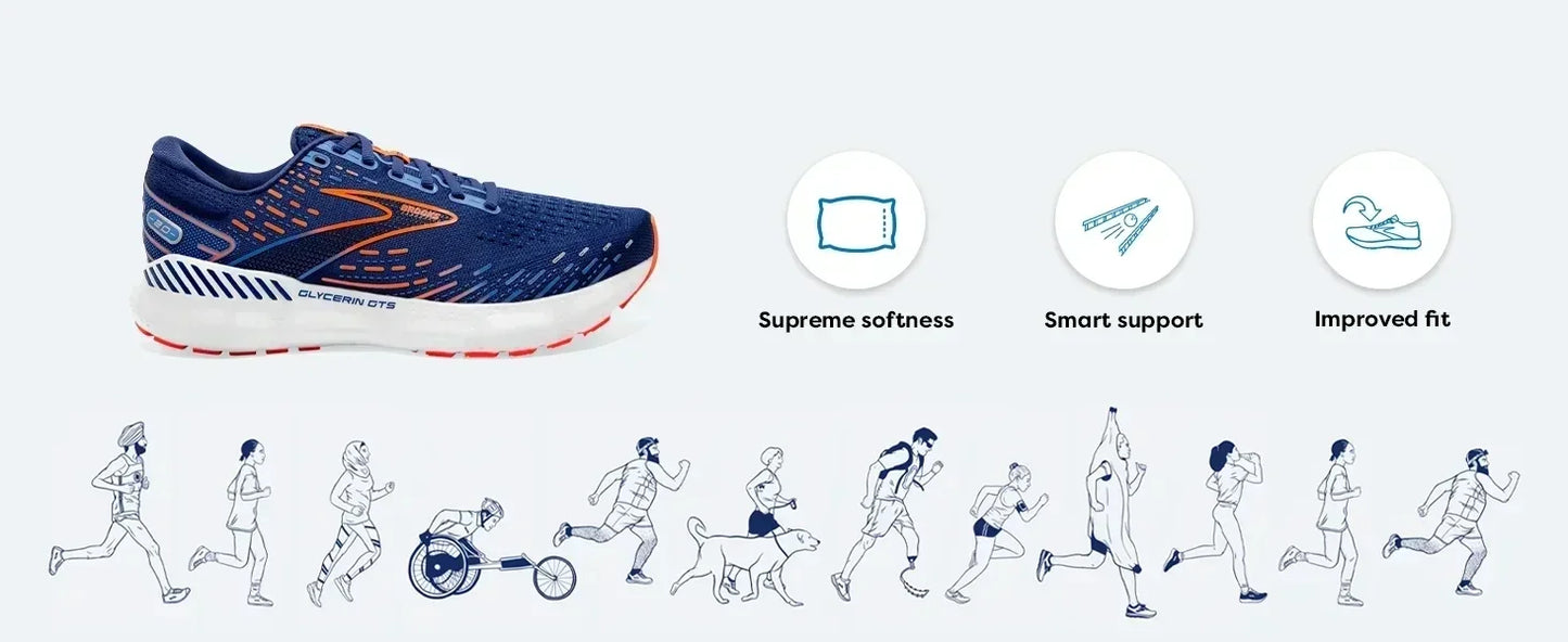 Brooks Hyperion Max Gale 2 Men's Casual Sneakers Cushioned Comfortable Racing Sports Training Professional Running Shoes