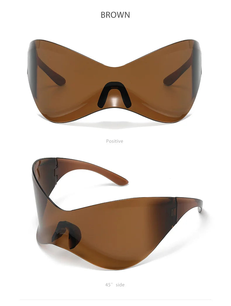 Fashion Hot Sunglasses Bike Cycling Glasses Sports for Men Road Bicycle UV400 Goggles Travel Glasses Outdoor Trendy Cool Glasses