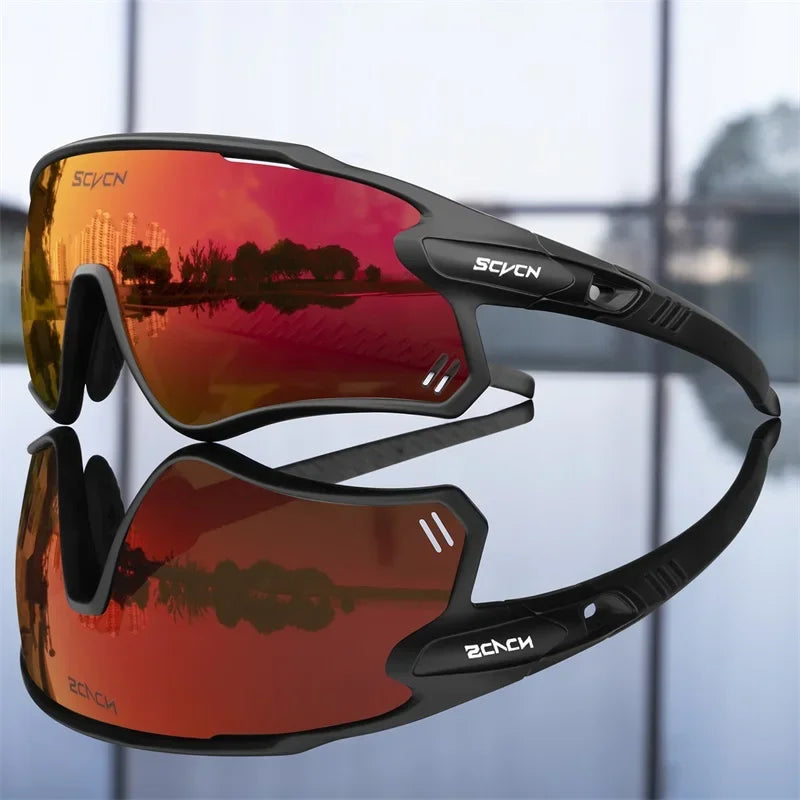 SCVCN Photochromic Sunglasses Bicycle Cycling Glasses MTB Driving Running UV400 Polarized Fishing Goggles Man Woman Bike Eyewear