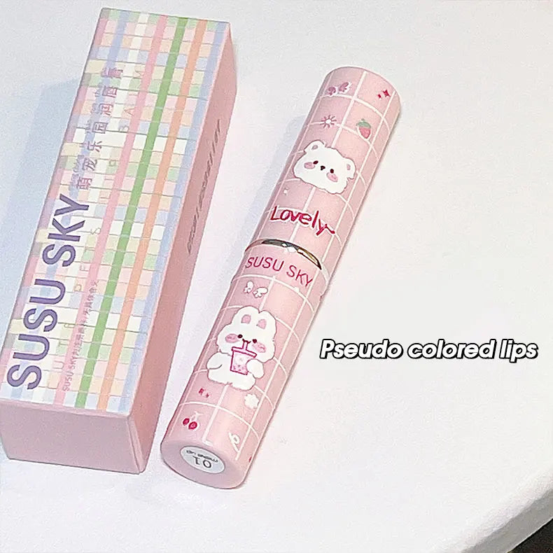 Cute Paradise lipstick Moisturizing&Moisturizing Lip Care Color Stain Free Lipstick Colored lipstick