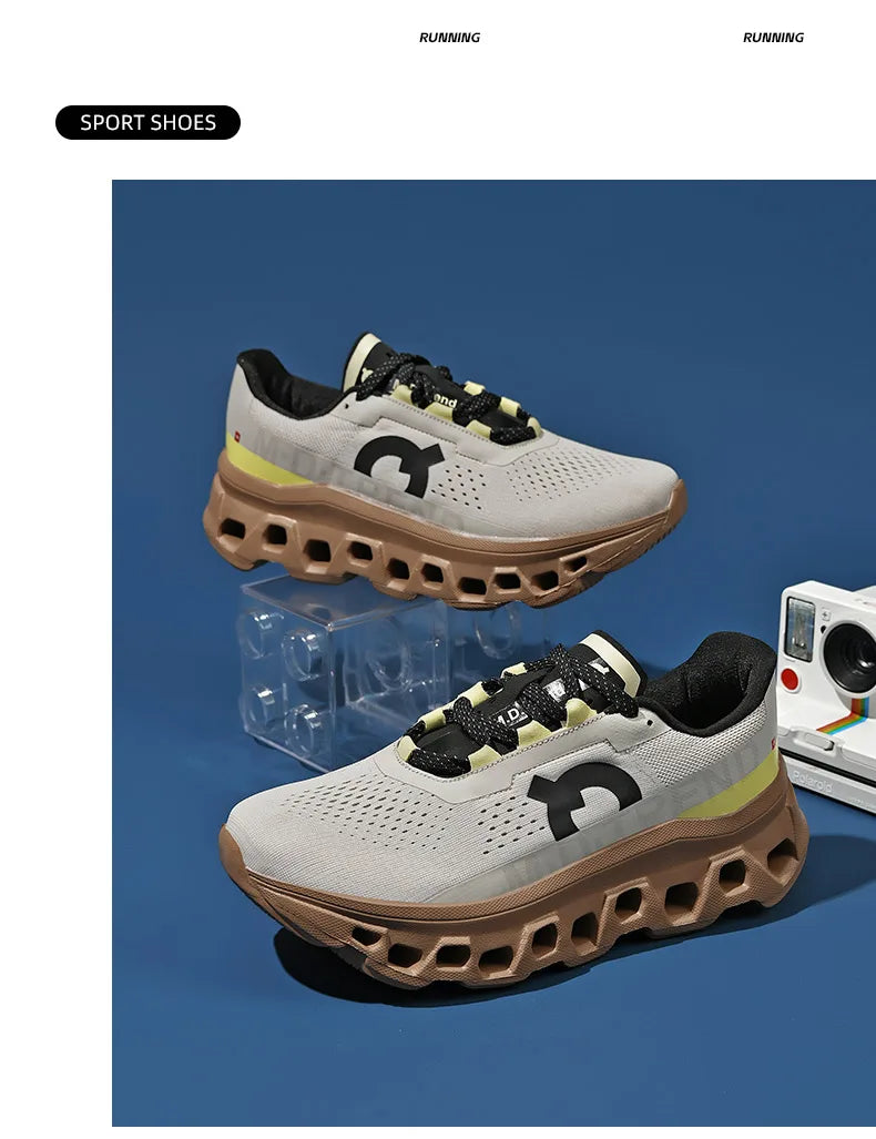 Men Sports Running Shoes Marathon Air Cushion Breathable Lightweight Mens Outdoor Hiking Athletic Nonskid Sneakers Jogging Tenis