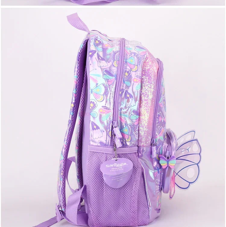 Genuine Australia Smiggle Backpack Butterfly School Bag Cartoon Series Anime Backpack Student Gift Separate Purchases