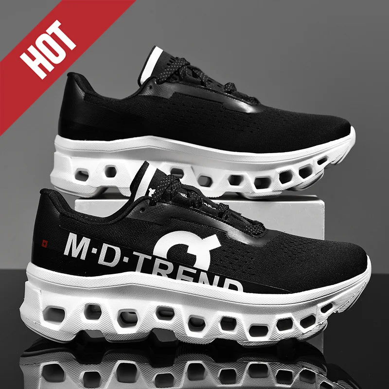 Men Sports Running Shoes Marathon Air Cushion Breathable Lightweight Mens Outdoor Hiking Athletic Nonskid Sneakers Jogging Tenis