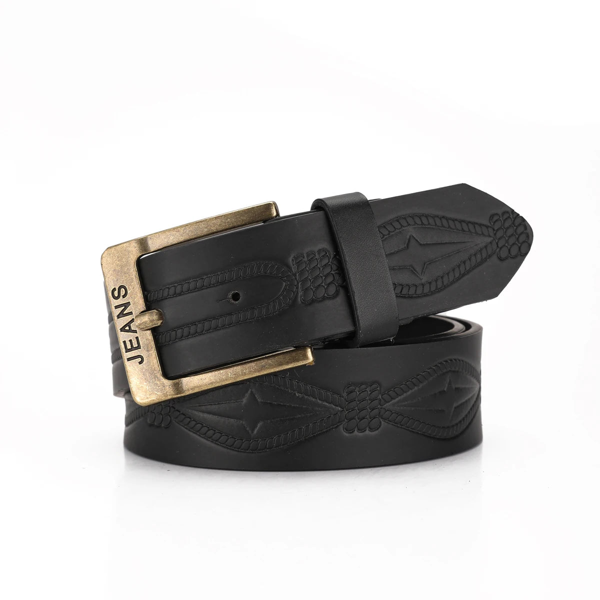 A Western-style PU leather belt for both men and women, a classic and casual retro belt