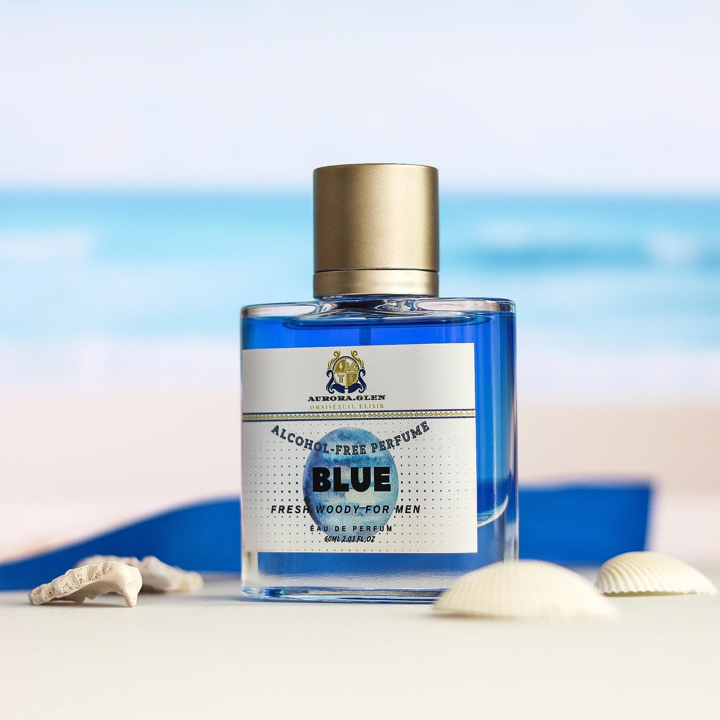Parfum Azure Breeze Eau de Toilette for Men Fresh Woody Alcohol-Free Perfume with Cedarwood Vetiver Cologne Pink Pepper Mint