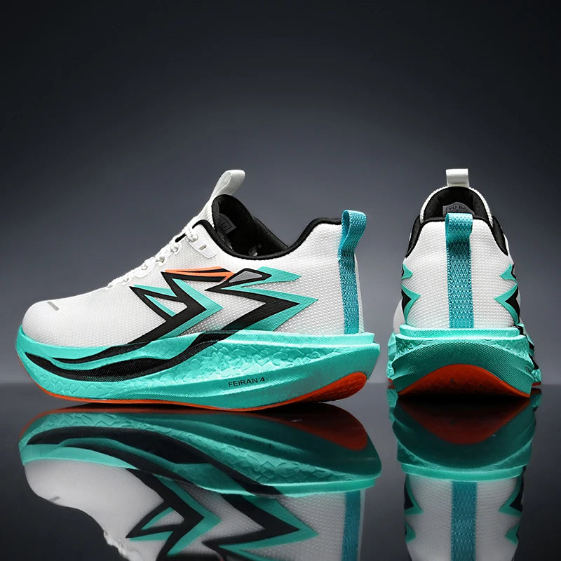 Carbon Plate Marathon Men Sports Running Shoes Air Cushion Lightweight Women Athletic Gym Sneakers Hiking Jogging Footwear