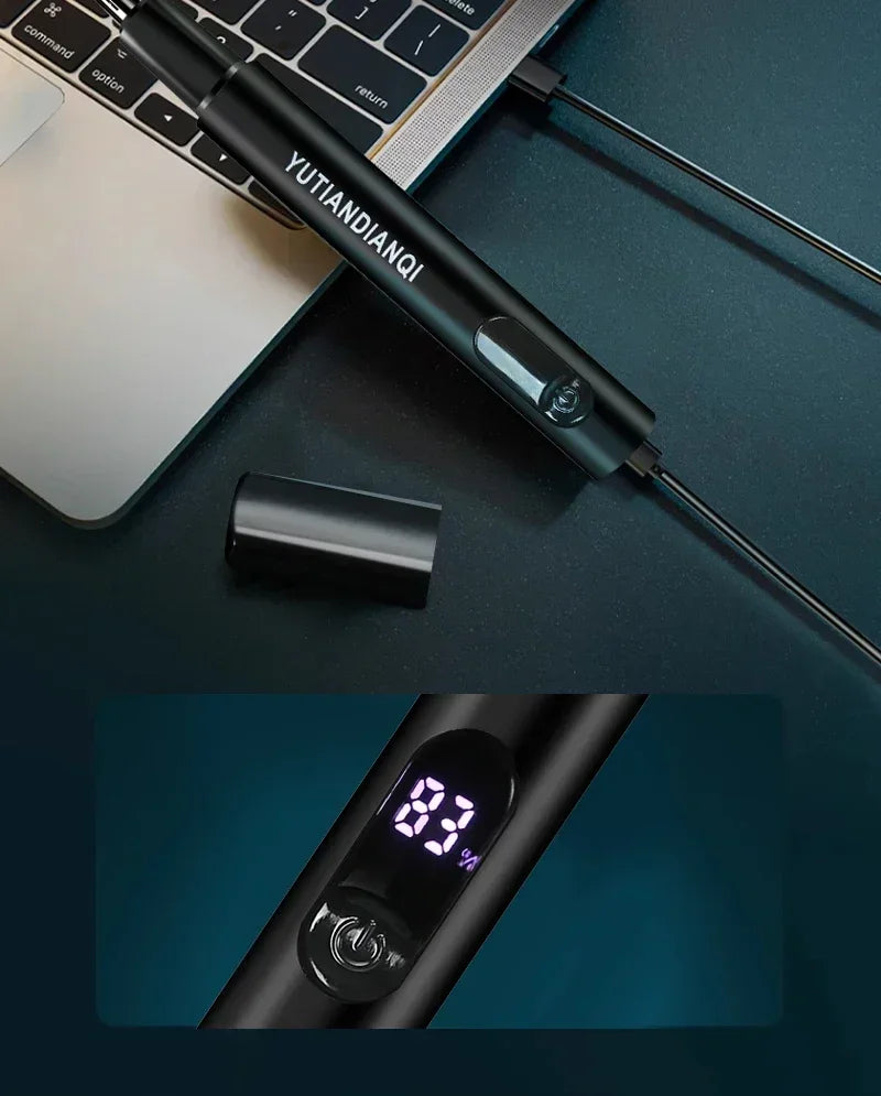 2-in-1 Electric Portable Ear & Nose Hair Trimmer Clipper – Professional Painless Grooming Tool for Men