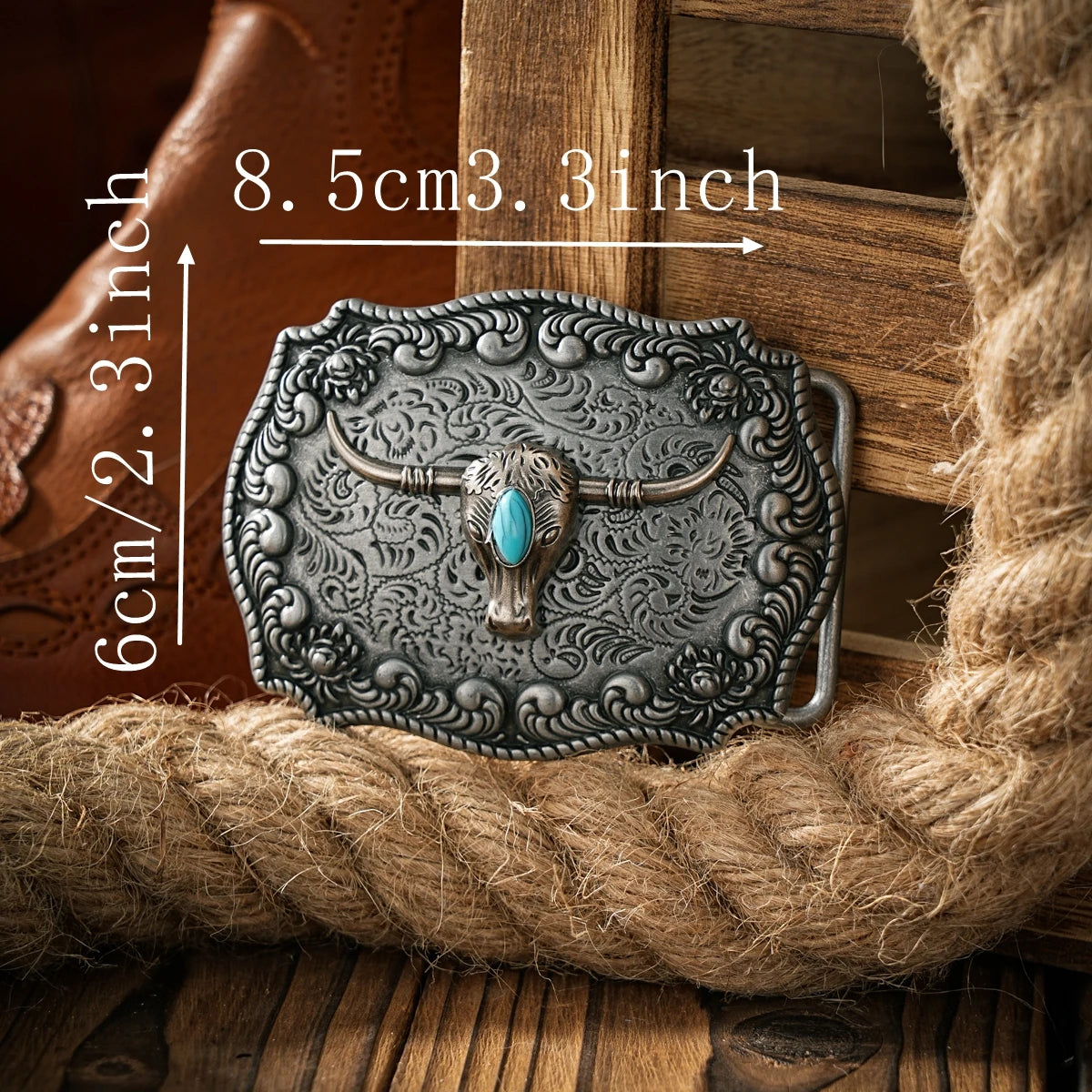 Western style plate buckle belt metal buckle one belt buckle