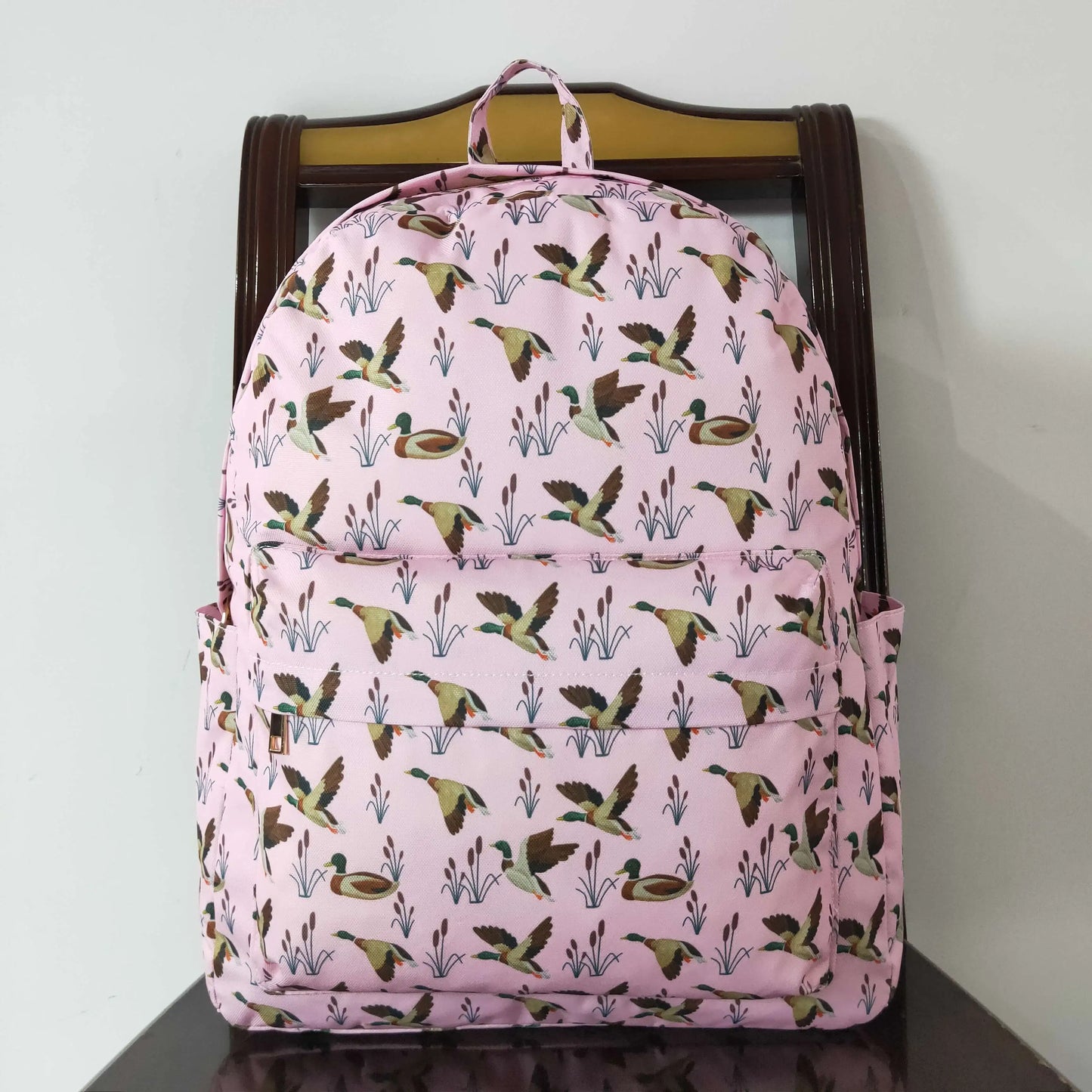 Wholesale Baby Boy Girl Backpack Army Green Camo Duck Print Daypack Toddler Children Outdoor Portable Kids Boutique School Bag