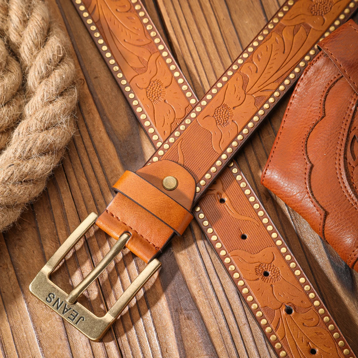 Vintage meets fashion! Alloy buckle PU belt, suitable for both men and women, to create a personalized Western style