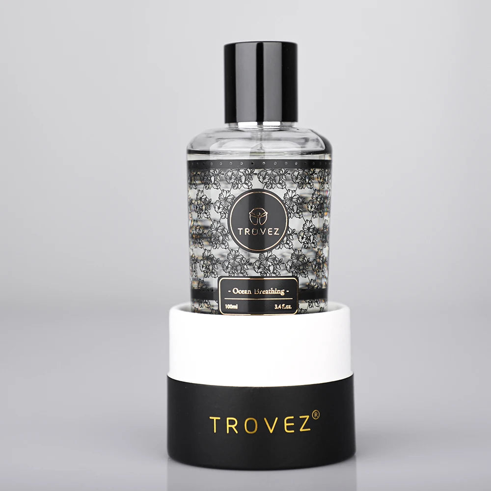 TROVEZ Ocean Breathing 100ml Perfume Elegant Fresh Fragrance Citrus Tone Unisex Perfume Long-lasting Scent Body Spray Scent Gift