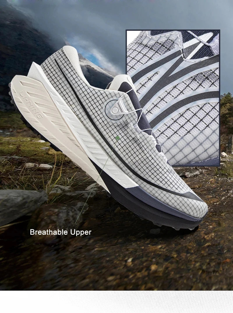DI LU PRO V2 Trail Running Shoes – BOOM Cushion, Carbon-Fiber Plate, Reflective Wearable Sneakers