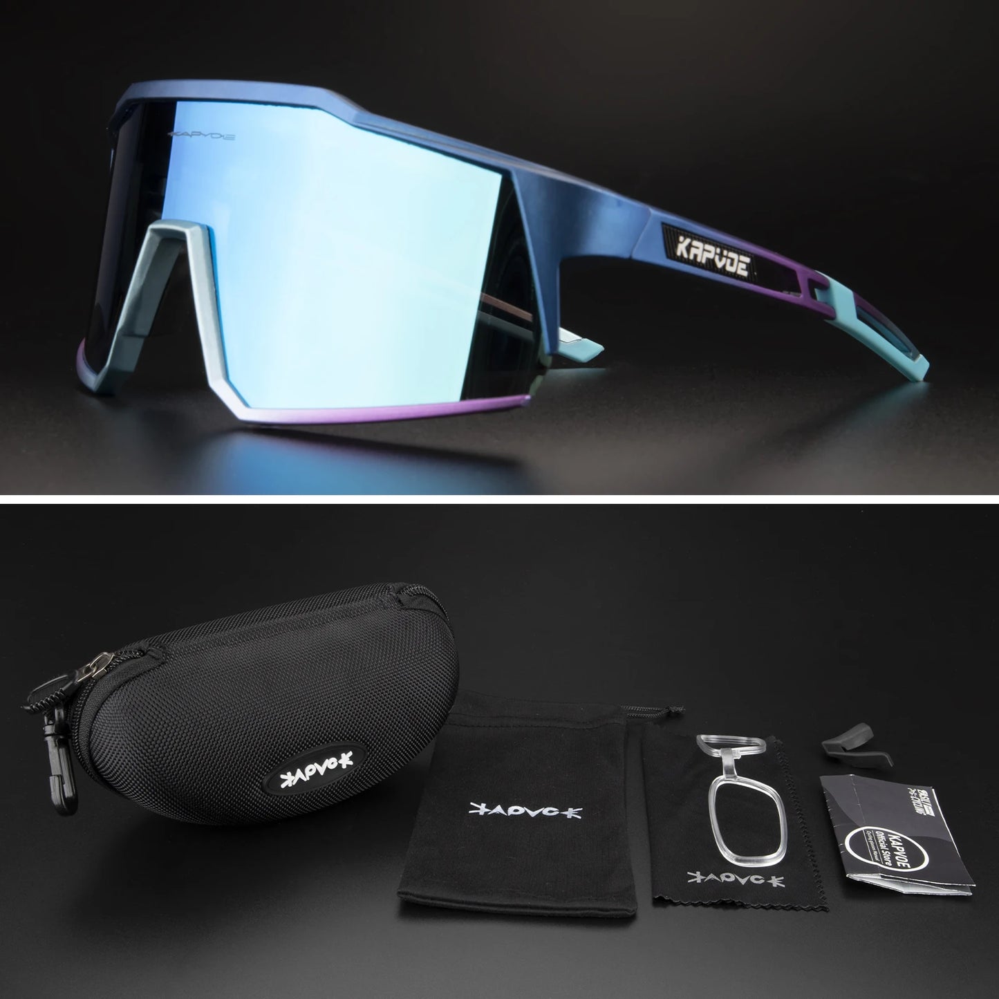 Kapvoe Sports Driving bike Cycling Glasses running climbing Sunglasses Outdoor for Men Woman Bicycle Cycling UV400 Goggles hot