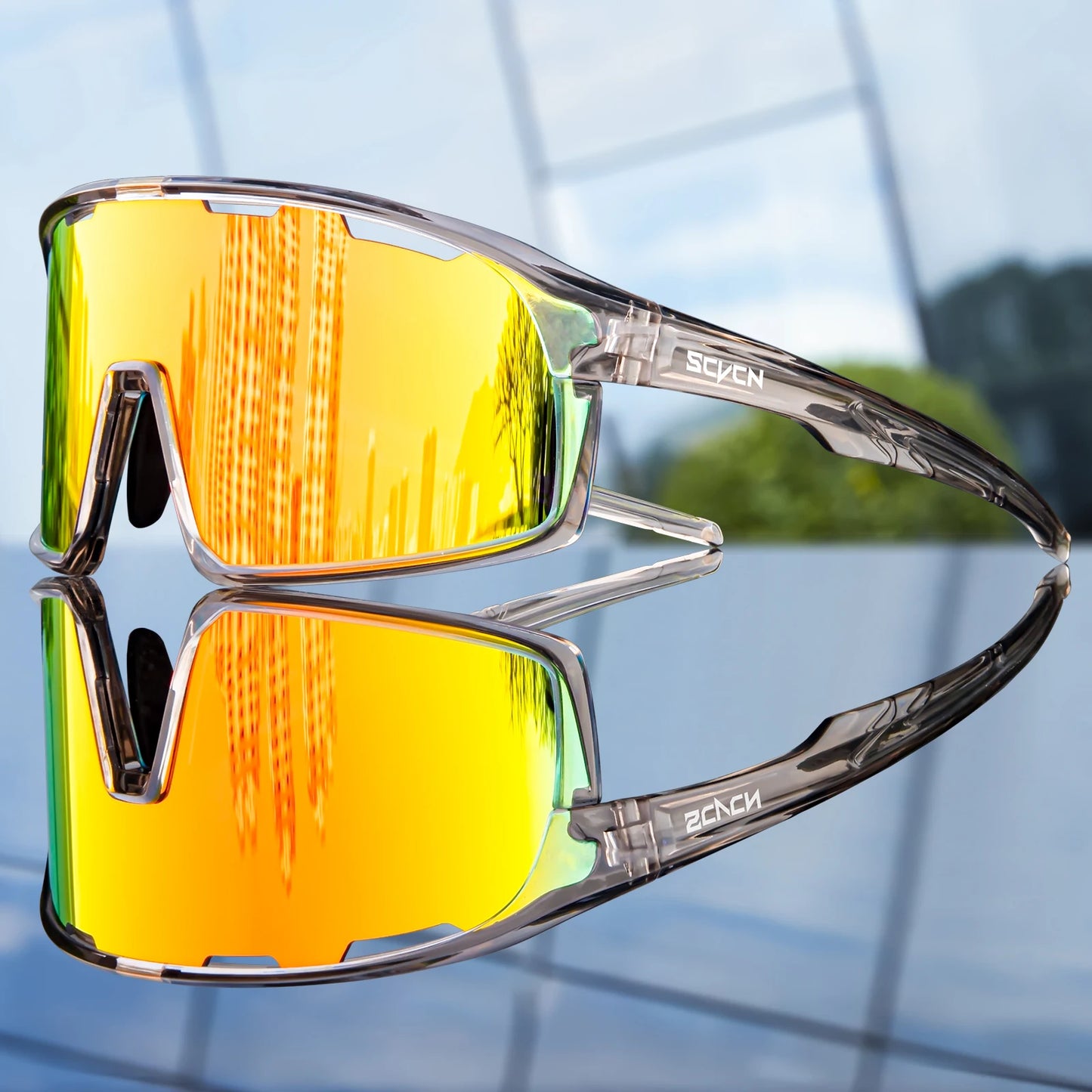 SCVCN New Photochromic Glasses Cycling Sunglasses Men Outdoor Sports Glasses Women Driving Bicycle Eyewear UV400 Hiking Goggles