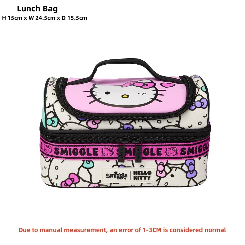 Genuine Australia Smiggle Backpack Hello Kitty School Bag Lunch Bag Water Bottle Student Gift Need To Purchase Individually