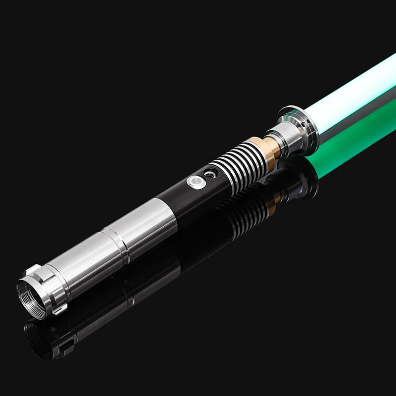 سيف ضوئي معدني RGB، مبارزة، تأرجح سلس، سيف ليزر، Sabre De Luz، 16 لونًا متغيرًا، 16 صوتًا، سلاح FOC Rave، لعبة وامضة