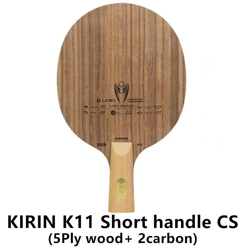 LOKI KIRIN K9 K10 K11 Professional Carbon Fiber OFF+ K7 Pure Wood Table Tennis Blade Original LOKI Ping Pong Blade Bat