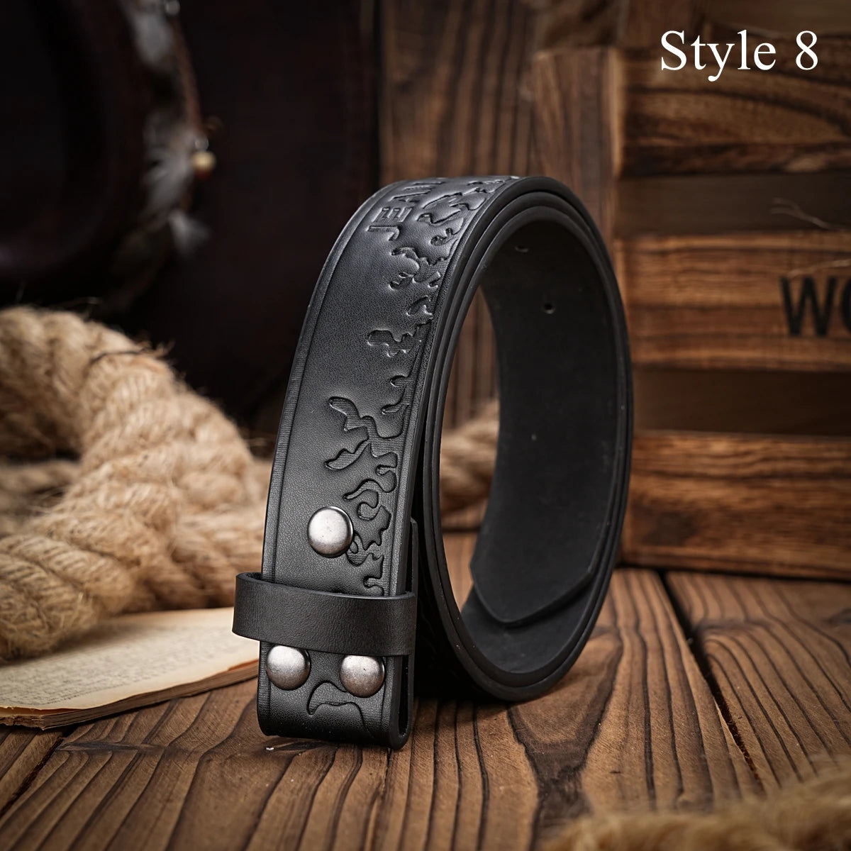 A Multi-color Pattern Pu Belt (Without Buckle) Can Be Changed Buckle for Men and Women