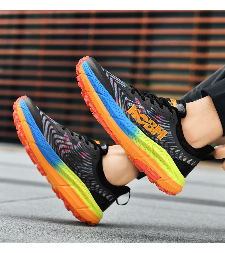 Marathon Shoes Men Casual Sneakers Man Trail Running Sports Shoe Mountain Marathon Shoe Outdoor Comfy Athletic Trekking Sneakers