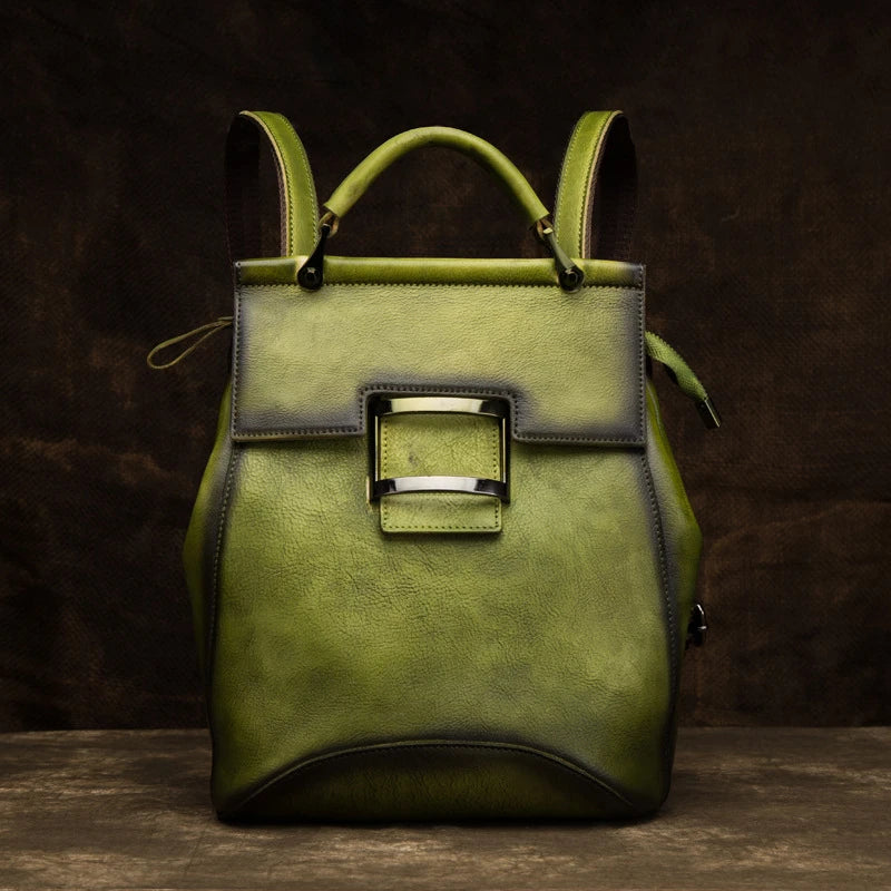 MOTAORA Women's Bag High Quality Vintage Backpack For Women Luxury Genuine Leather Backpacks Large Capacity Handmade Bags Female