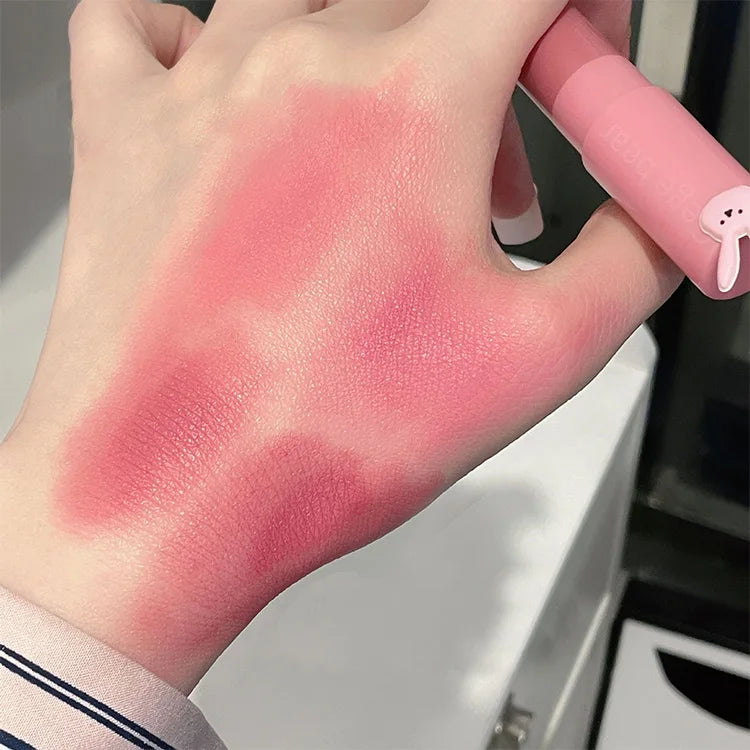 Gege Bear 4 in 1 Velvet Matte Crayon Lipstick Super Stay Makeup Pink Red Long Wear Waterpoof Non-Stick Cup Tiny Lip Stick