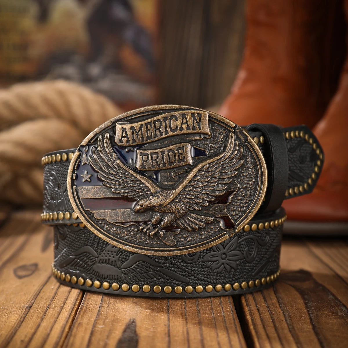 Vintage and fashion collision! PU leather alloy buckle waistband, for both men and women, to create a personalized western styl