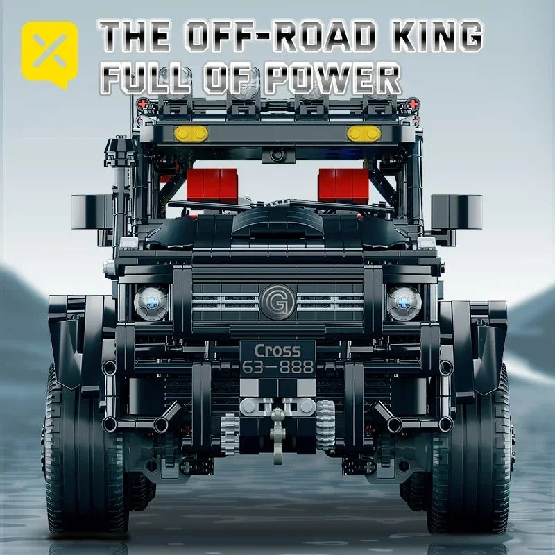 شاحنة بيك أب GrabliWorld MudRaptor™ 6x6 - مجموعة مكعبات الطرق الوعرة 3224 قطعة (مقياس 1:8)