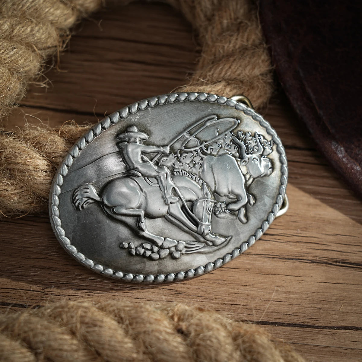Western Belt Buckle Initial Vintage-Cowboy Rodeo Silver Large Skull Belt Buckle for Men Women