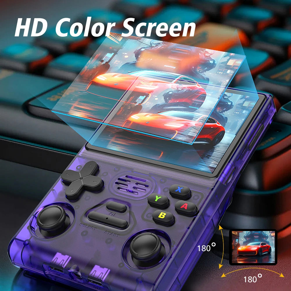 M37 Pro Retro Arcade Game Console - 3.5" Sharp 640*480 Display, 10000+ Classic Games, Portable Handheld