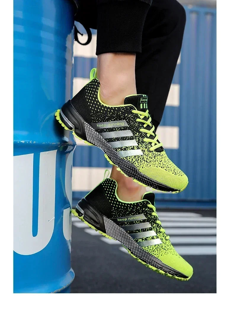 Men Casual Sneakers Summer Breathable Sport Shoes Lightweight Outdoor Mesh Running Shoes Athletic Jogging Tenis Walking Shoes