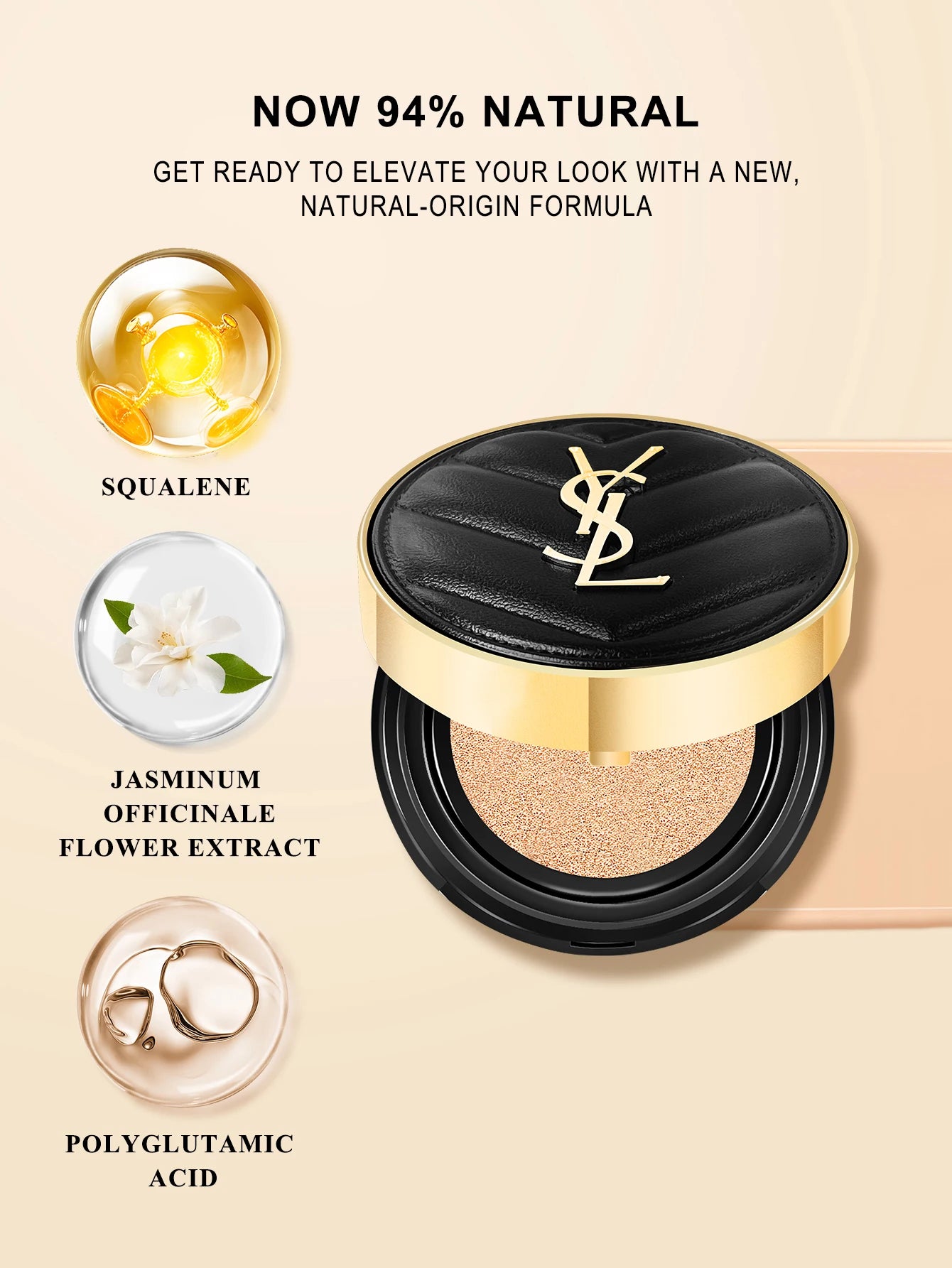 Yves Saint Laurent Le Cushion Encre De Peau-Luminous Matte Cushion Foundation SPF 33/ PA++ All Day Flawless Coverage Shine-Free