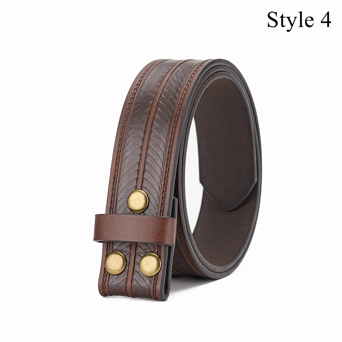 A Multi-color Pattern Pu Belt (Without Buckle) Can Be Changed Buckle for Men and Women
