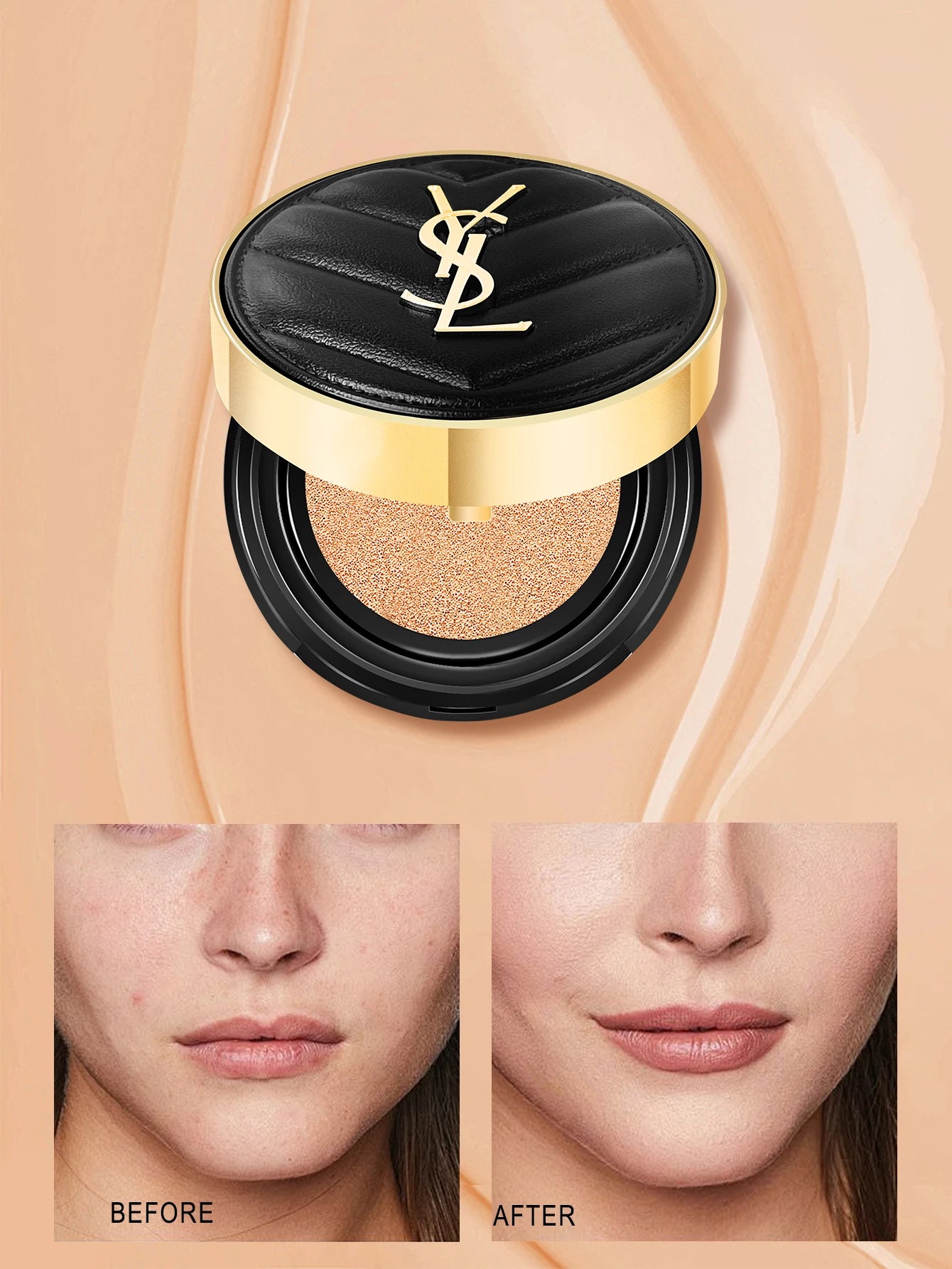 Yves Saint Laurent Le Cushion Encre De Peau-Luminous Matte Cushion Foundation SPF 33/ PA++ All Day Flawless Coverage Shine-Free