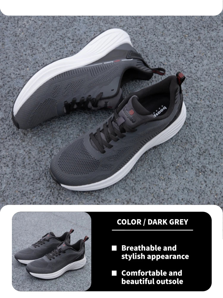 Baasploa Men Running Shoes 2025 Fashion Outdoor Lightweight Non-slip Sneakers Male Mesh Breathable Sports Shoes Wear Resistant
