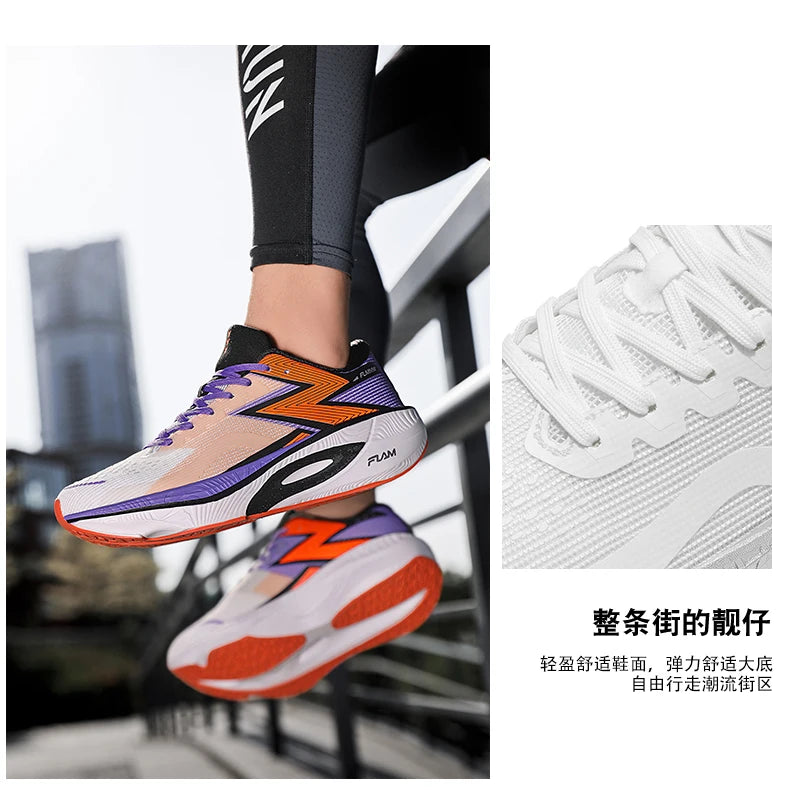 Carbon Plate Marathon Men Sports Running Shoes Air Cushion Lightweight Women Athletic Gym Sneakers Hiking Jogging Footwear