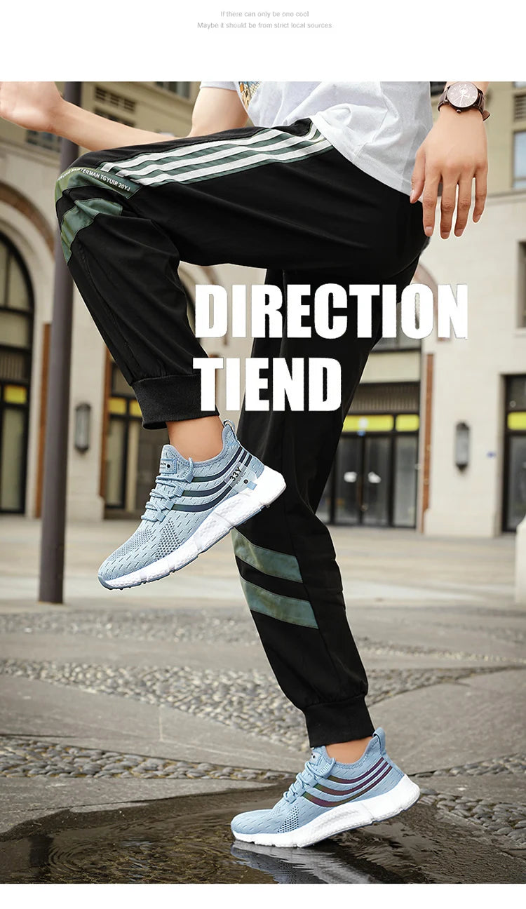 New Men's Sneakers Thick Sole Comfortable Casual Shoes Men Breathable Running Shoes Summer Man Tennis Shoes Large Size Men Shoe