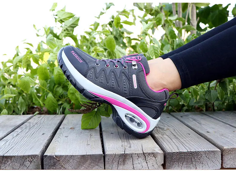 Women Sports Shoes Platform Sneakers Fashion Outdoor Hiking Non-Slip Casual Shoes Low Top Running Shoes Women Footwear