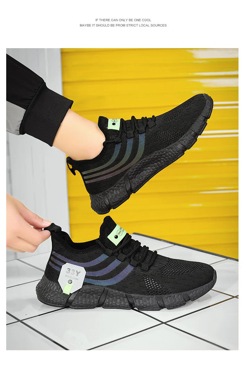 New Men's Sneakers Thick Sole Comfortable Casual Shoes Men Breathable Running Shoes Summer Man Tennis Shoes Large Size Men Shoe