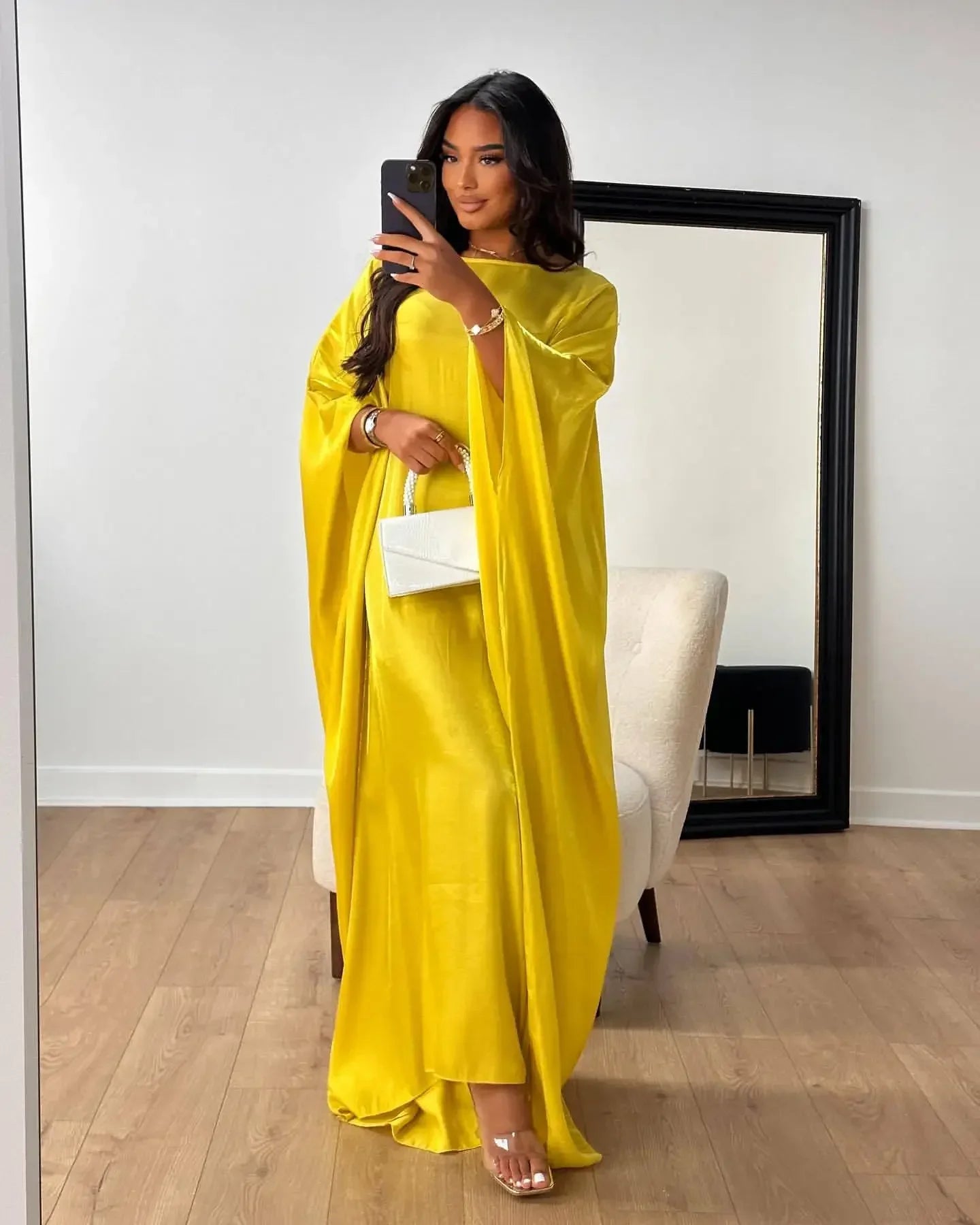 Shiny Butterfly Abaya Inside Belt Muslim Party Long Dress Summer Abayas for Women Dubai Luxury Turkey Islam Clothes Kaftan Robe