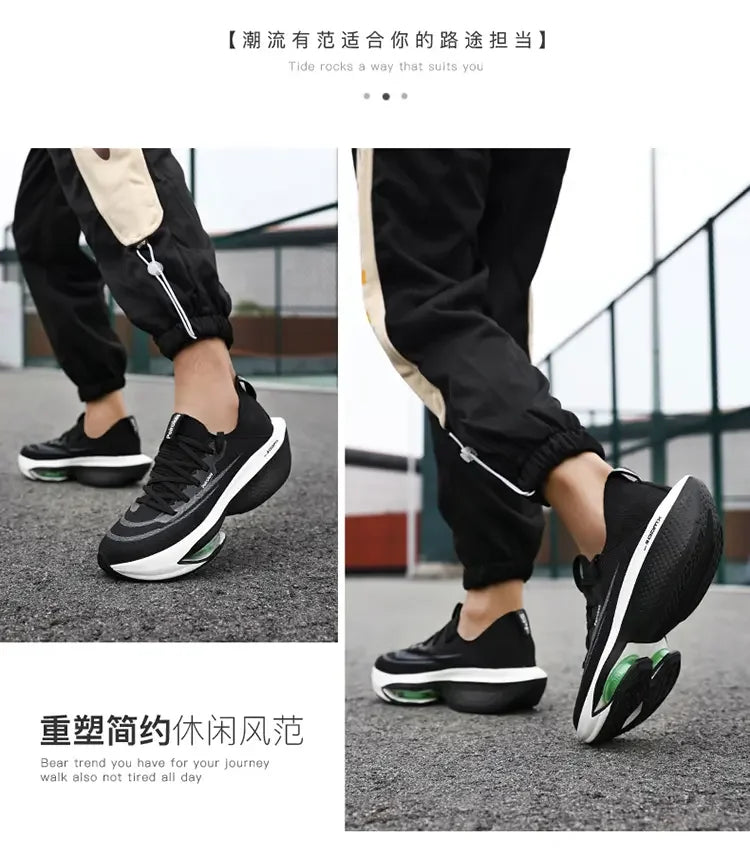 Fashion trend hollow breathable sports shoes comfortable wear-resistant couple running shoes lightweight sports shoes