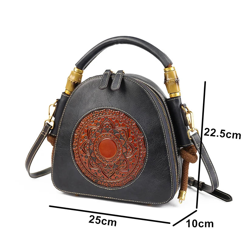MOTAORA Luxury Handmade Embossed Women Messenger Shoulder Bags Female Designer Handbags High Quality New Ladies Genuine Leather