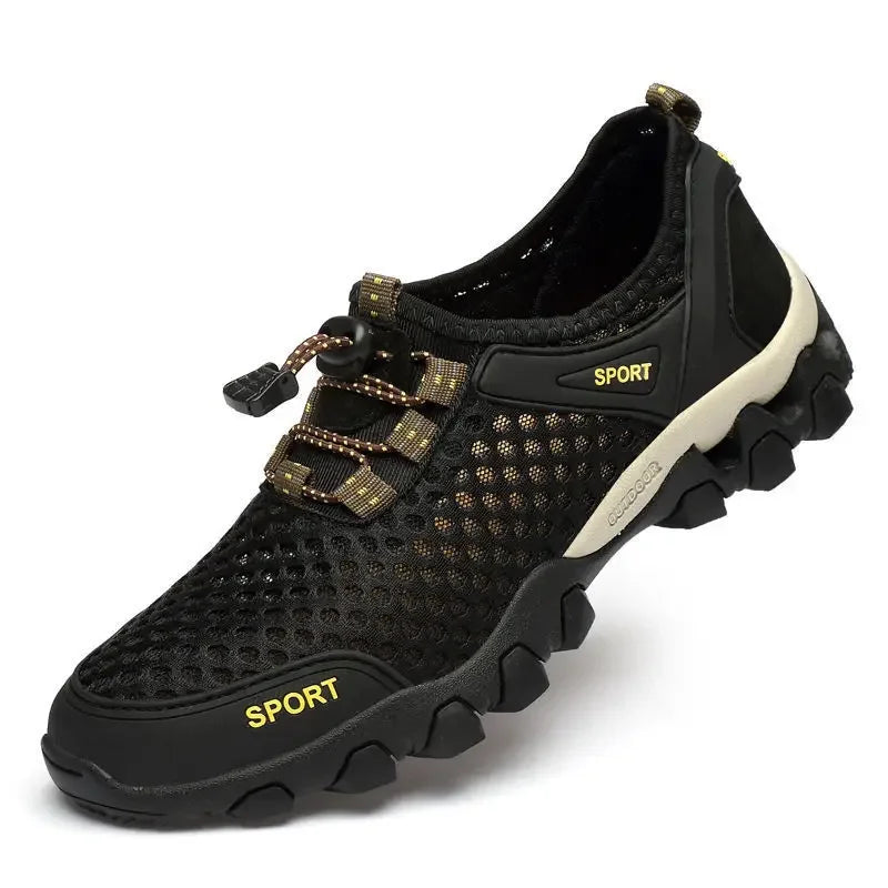 Summer fashion breathable mesh shoes Men's casual tennis sneakers Men's non-slip hiking shoes Men's hiking shoes
