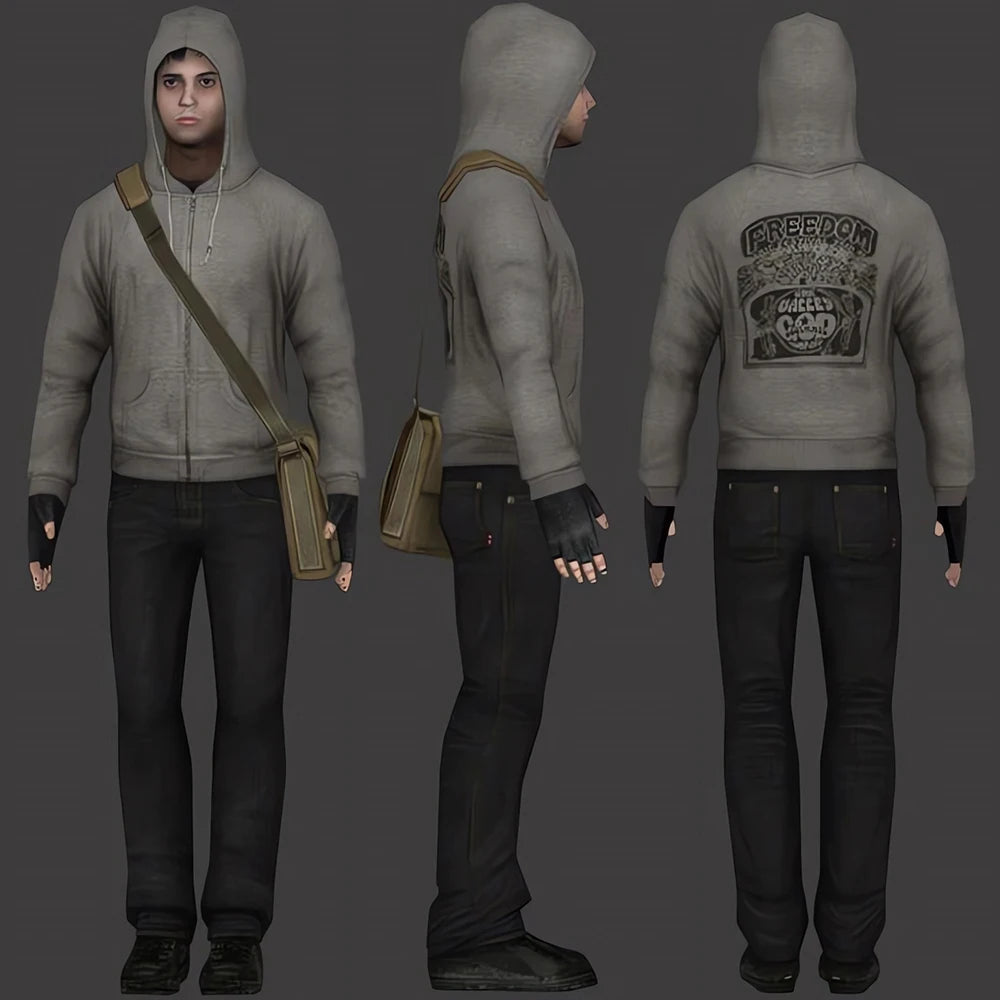 Simon Henriksson Zipped Hoodie Cry of Fear Simon's Hooded Cosplay Sweatshirt Winter Sweater Gamer Gift Trendy Aesthetic Hoodies