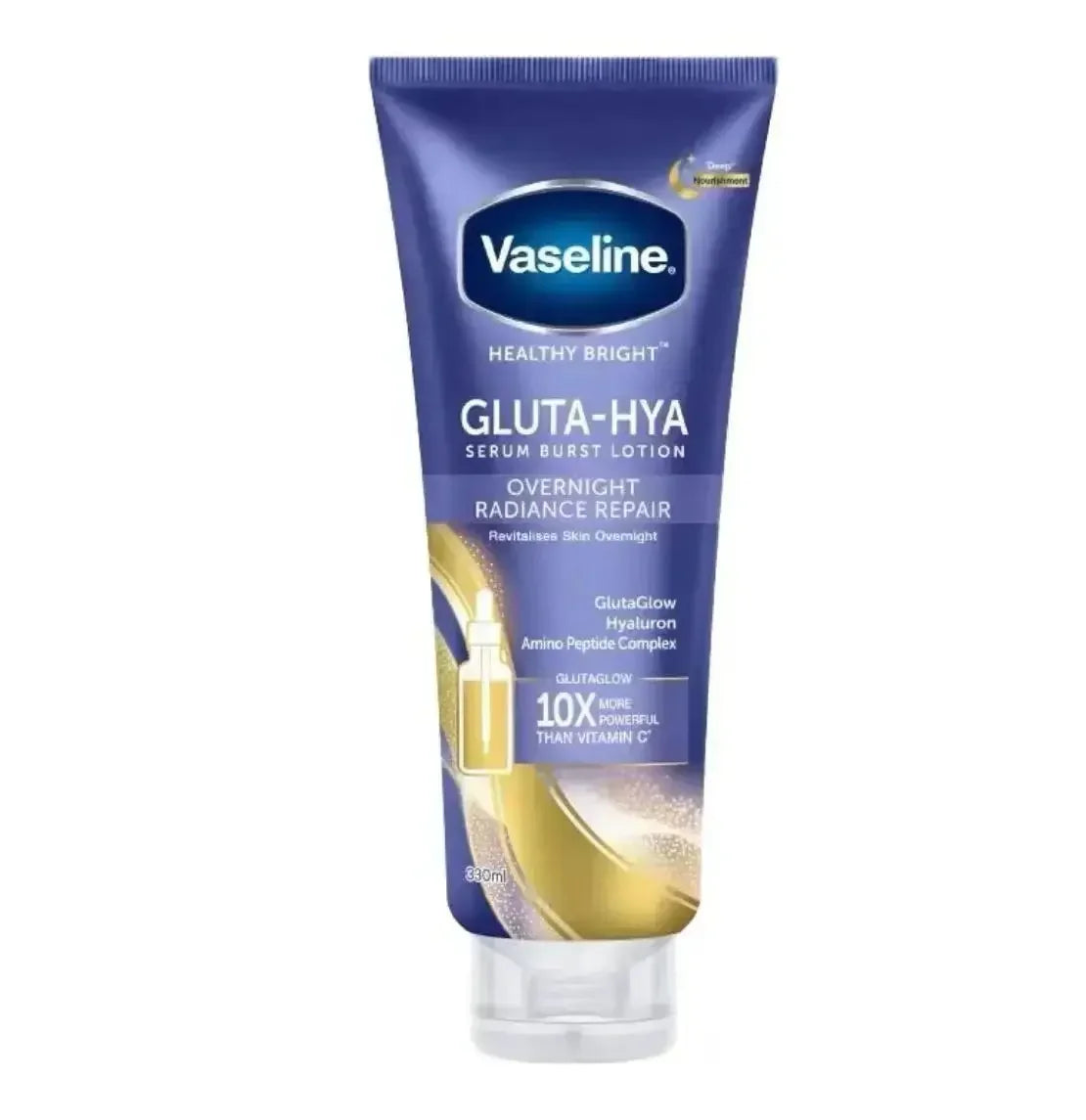 Vaseline Night Whitening Body Lotion 300ml Body Cream Rose Nicotinamide Moisturizing Whitening Radiance Repairing Body Skin Care