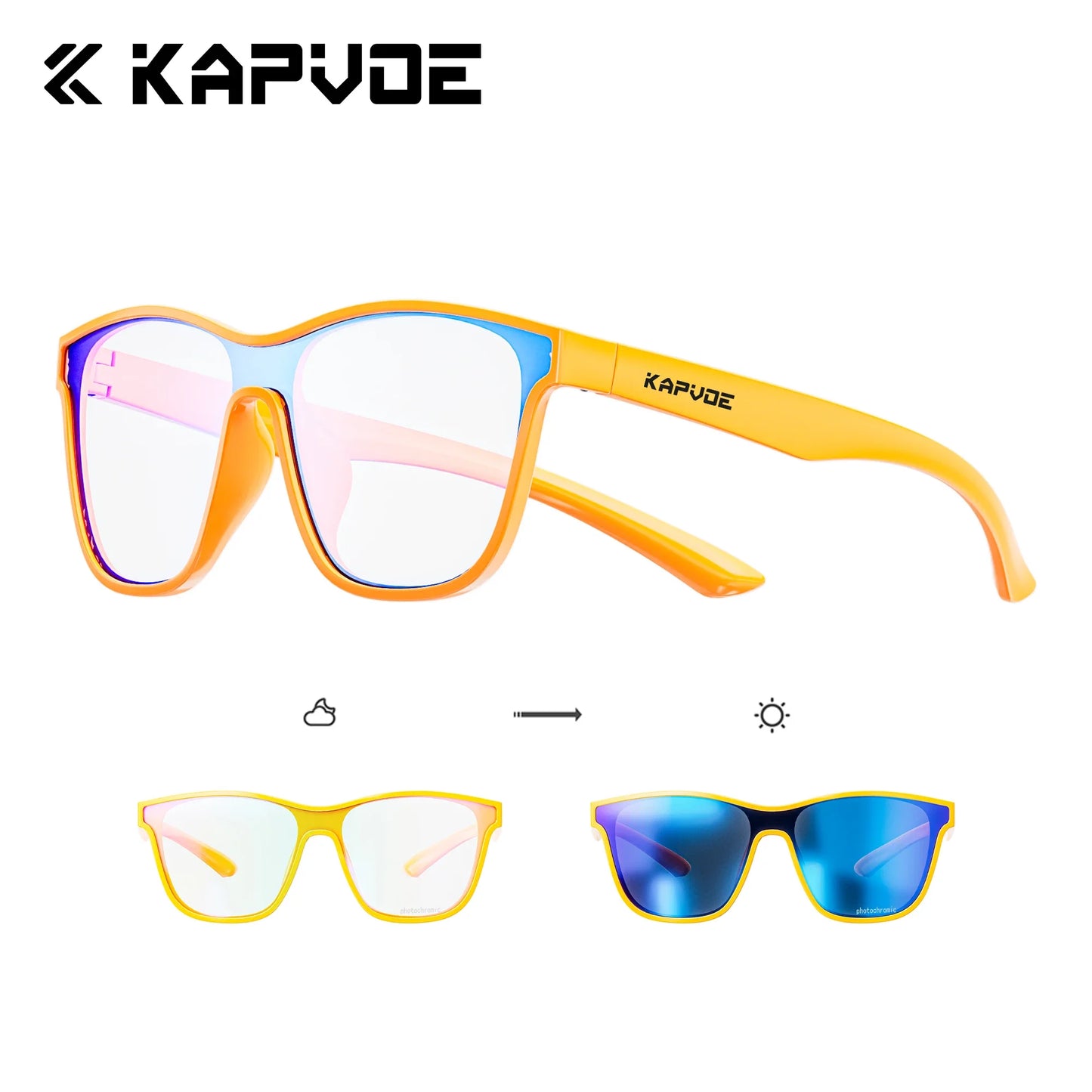 Kapvoe Photochromic Polarized Sunglasses For Men And Women Driving Glasses Glasses Sports Glasses Running Lightweigh Glasses